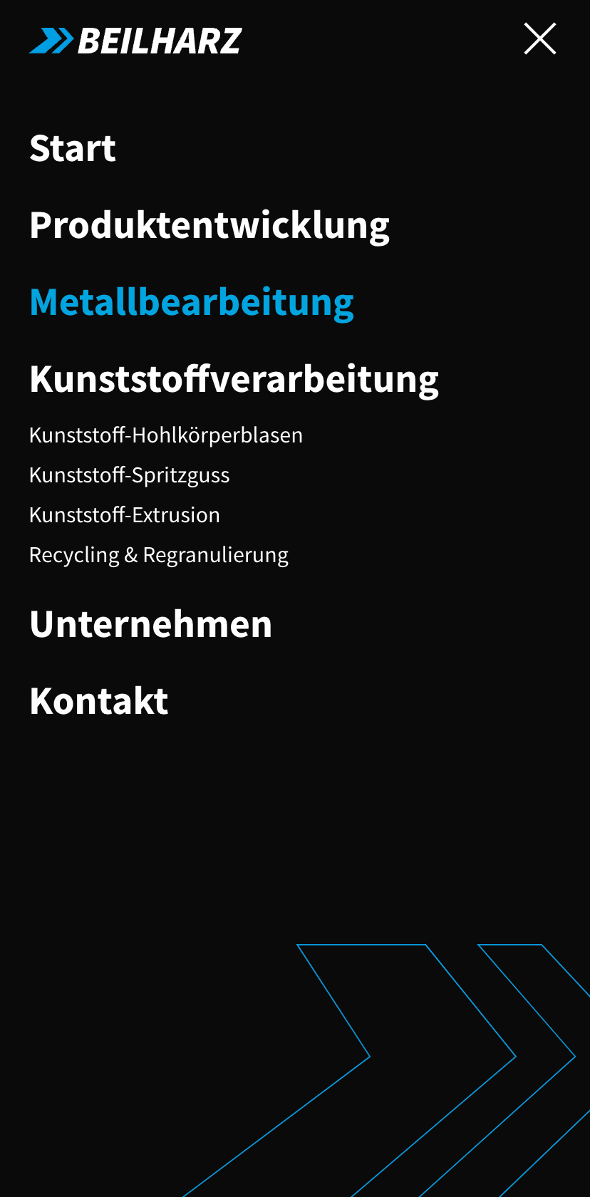 BZ-Works - Corporate Website - Smartphoneansicht BZ-Works - Corporate Website - Smartphoneansicht